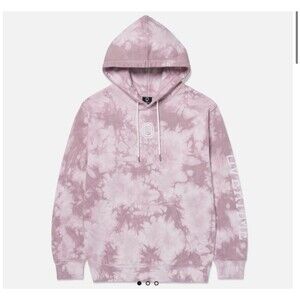 Overtime Hoodie M Medium Thick tie dye Pink Purple Sweatshirt Pullover Hoodie